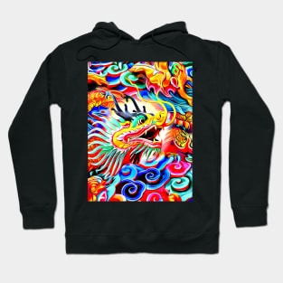 The asian dragons in color Hoodie